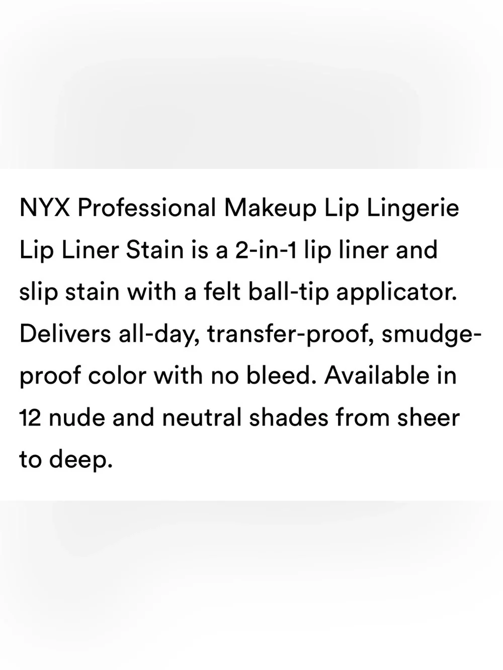 NYX Lip Lingerie Lip Liner CUFF ME NEW IN BOX